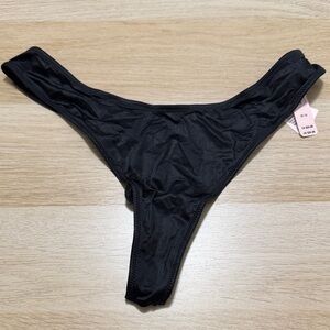 Victoria's Secret Black Thong with Gold Star